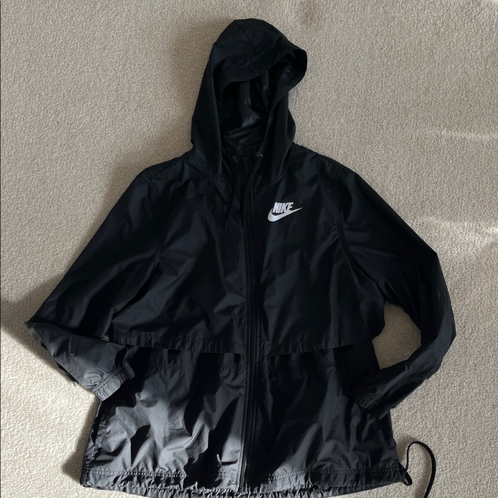 Nike Black Hooded Windbreaker